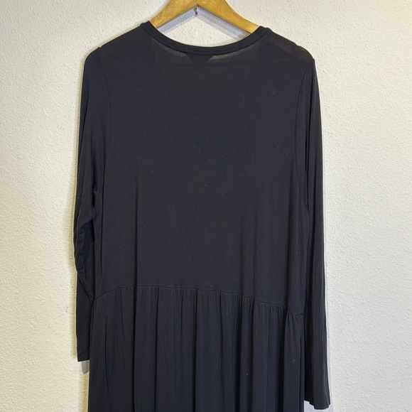 Saint + Sofia Greenwich Tiered Maxi Dress Black size 16 - Picture 8 of 10